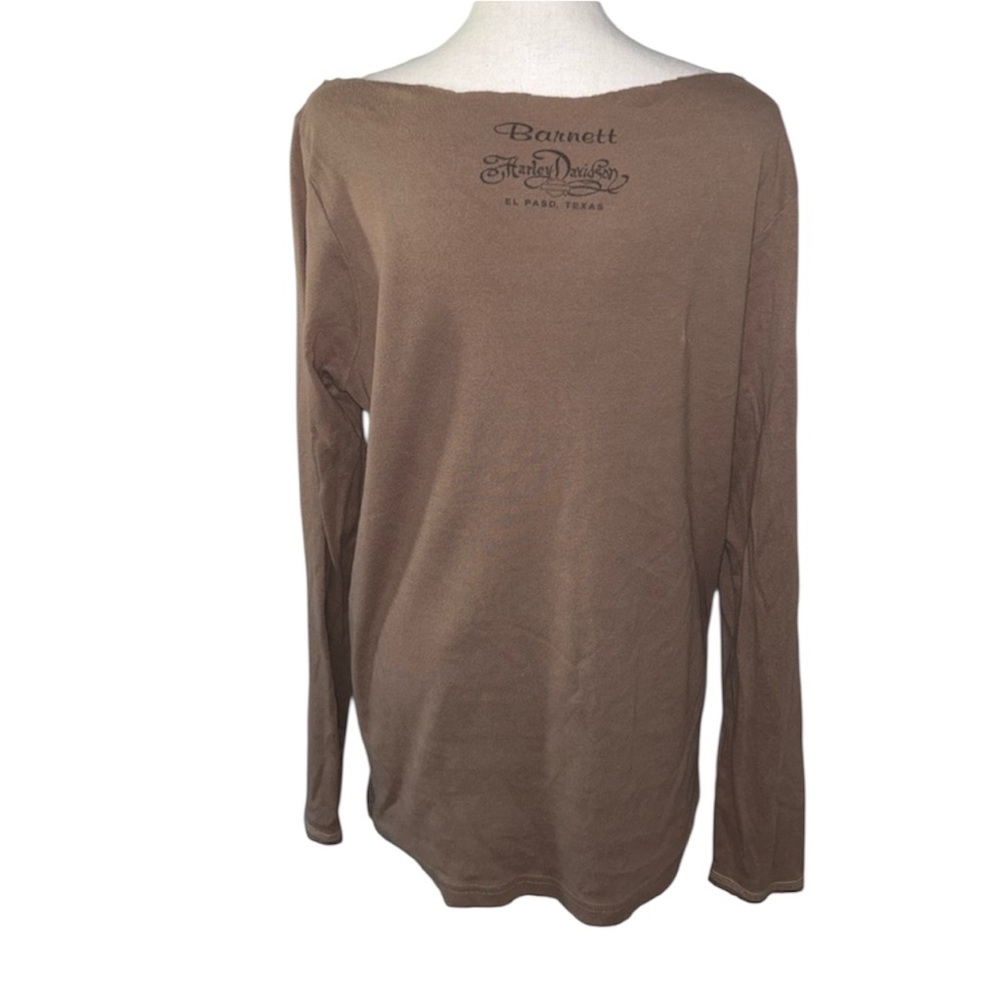 Harley-Davidson Neutral Brown Fall Bedazzled Long Sleeve Burnett El Paso, Texas - Picture 4 of 5